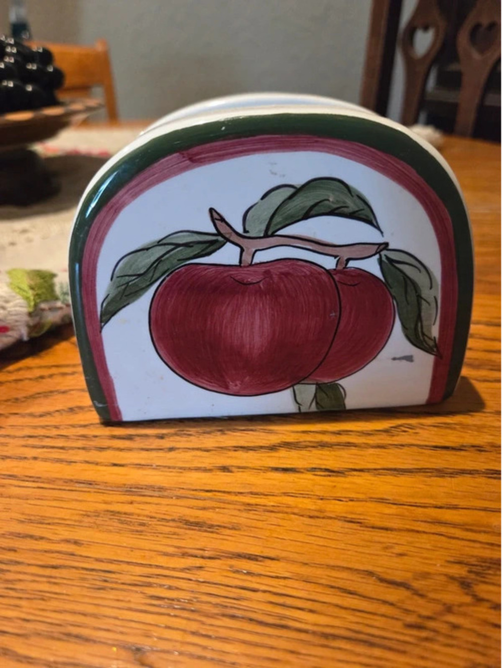 Ceramic napkin holder 2 sided